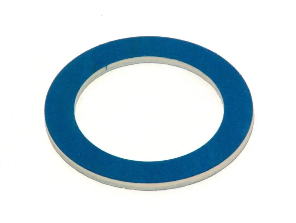 Blaue Dichtung von Bosch in Ringform, sichtbar mit innerer und äußerer Linie, auf weißem Hintergrund dargestellt.